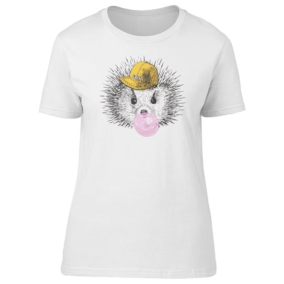 Cool Hipster Hedgehog Sketch Tee Women's -Image by Shutterstock