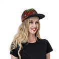 thumbnail image 6 of Kdxio Frogs and Mushrooms Print Snapback Hat for Men Women,Adjustable Baseball Cap, 6 of 7