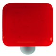 thumbnail image 1 of Hot Knobs HK1004-KA Bouton Carré Rouge pour Armoire en Verre - Poteau en Aluminium, 1 of 1