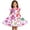 R56 White, variant on Curuila Toddler Child Girls Dress Flutter Sleeve Cartoon Print Crew Neck For School Fashionable Dresses Size 18-24 Months