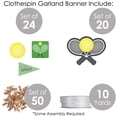 thumbnail image 5 of Big Dot of Happiness You Got Served - Tennis - Baby Shower or Tennis Ball Birthday Party DIY Decorations - Clothespin Garland Banner - 44 Pieces, 5 of 8