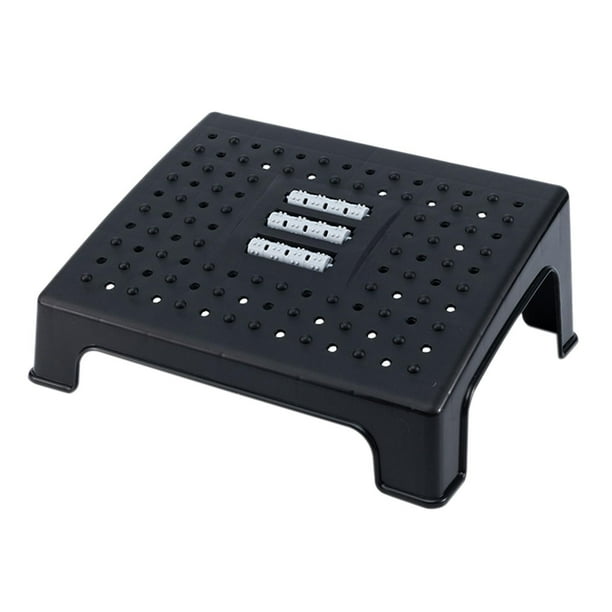 Cateissary Adjustable Foot Rest-- Improved Posture Solemassage Plastic Thicken for Work Accesorios de baño negro simple