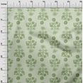 thumbnail image 3 of oneOone Cotton Poplin Light Green Fabric Watercolor Sewing Material Print Fabric By The Yard 42 Inch Wide, 3 of 4