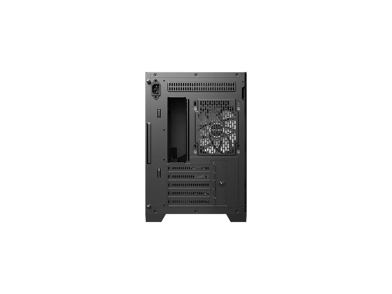 Antec FLUX M, 6 PWM Fans Included, F-LUX Platform, Front PSU Chamber, Vertical Airflow Design, 360mm Top Radiator Support, Type-C 3.2 Gen 2, Compact MicroATX PC Case