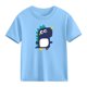 thumbnail image 4 of Blusas y camisas de manga corta con cuello redondo para niños Camiseta de verano de manga corta estampada para niñas Jersey elegante de cuello redondo para niñas Top de algodón para niños, 4 of 6