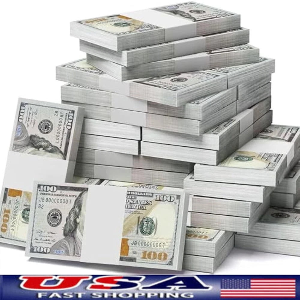 100PCS Prop Money for Adult Kids Girls Boys Birthday Party, Develops Early Math Skills, for Movie Photo Props