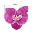 thumbnail image 2 of Uxcell 3.9" Artificial Silk Phalaenopsis Orchid Flower Heads for DIY Wedding Decor, Dark Purple 20 Pack, 2 of 6