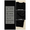 thumbnail image 3 of DOKOTOO Blouses for Women Dressy Casual Ruched V Neck Smocked Tops 3/4 Sleeve Loose Fit Shirts, 3 of 9
