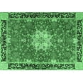 thumbnail image 1 of Ahgly Company Indoor Rectangle Persian Emerald Green Traditional Area Rugs, 8' x 10', 1 of 4