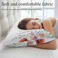thumbnail image 5 of Red Flower Queen Pillow Covers, PlantsBlue Plant Pink Garden Poppy Floral Soft Breathable Throw Pillow Cases with Invisible Zipper, Decorative Pillowcase Pillows Protectors for Sofa Bed Chair 20"x30", 5 of 9