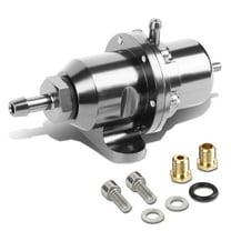 DNA Motoring FPR-T119-SL For 1988 to 2001 Honda/Acura DOHC Engine Adjustable Fuel Pressure Regulator (Silver) - B16 B18 B20 F20 F22 H23 96 97 98 99 00