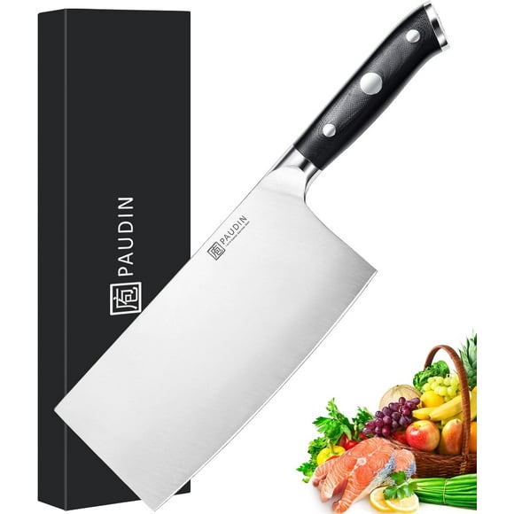 Kitchen Chef Knife Butcher Knife for Meat Cutting, Cleaver Knife, Meat Cleaver with Forged Blade & Wooden Handle, Meat Knife Butcher for Meat Cutting Vegetable Slicing, Best Gift