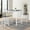 Grey, variant on LUCKHAO 3 Piece Pub Dining Set , Counter Height Pub Table with 2 Bar Stools, Bar Table Set ,Tavern Collection Table Set