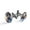 Color 4, variant on Men's Classic Stainless Steel, Dinosaurs Camouflage Pattern Cufflinks Business Wedding Shirts, Black