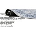 thumbnail image 4 of HR Bohemian Area Rug - Non-Slip Rubber Backing, Traditional Pattern, Flat Texture, Polyester, Gray and Multi Color - Enhance Your Space with Vibrant Elegance, 4 of 7