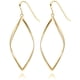 thumbnail image 1 of Pendientes de aro de plata de ley con diseño de infinito chapados en oro de 14 quilates para mujer MFZFUKR HMJM277-2, 1 of 6