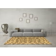 thumbnail image 3 of Ahgly Company Machine Washable Indoor Rectangle Abstract Brown Modern Area Rugs, 5' x 7', 3 of 4