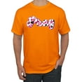 thumbnail image 1 of Wild Bobby Pray Bubble Letters Inspirational/Christian Men Graphic Tee, Orange, X-Large, 1 of 6