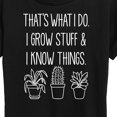 thumbnail image 3 of Instant Message - I Grow Stuff And Know Things - Women's Short Sleeve Graphic T-Shirt, 3 of 6