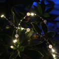 thumbnail image 3 of Guirnalda de perlas blancas de LED, luces de cadena de hadas con pilas con función de temporizador para decoración de eventos de fiesta de Navidad de bodas - Longitud: 51 juegos bl, 3 of 5