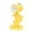 Yellow, variant on Posable Robot LED Night Light Magnetic Mini Desk Lamp Multi Joint Adjustable Figure Phone Stand Battery Powered Bedside Ambient Decor Light
