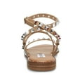 thumbnail image 4 of STEVE MADDEN Womens Beige Studded Adjustable Ankle Strap Travel Round Toe Buckle Sandals Shoes 6, 4 of 5