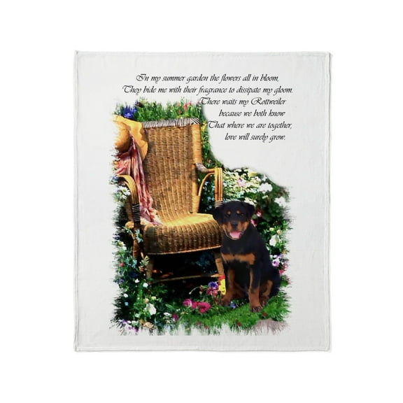 CafePress - Rottweiler Art Throw Blanket - Soft Fleece Throw Blanket, 50"x60" for All Ages