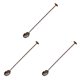 thumbnail image 3 of Wosthever Cuchara de barra de acero inoxidable, cucharas para mezclar con patrón en , café, leche, vino, utensilios para bar para el hogar, Type1 NO1, 3 of 6