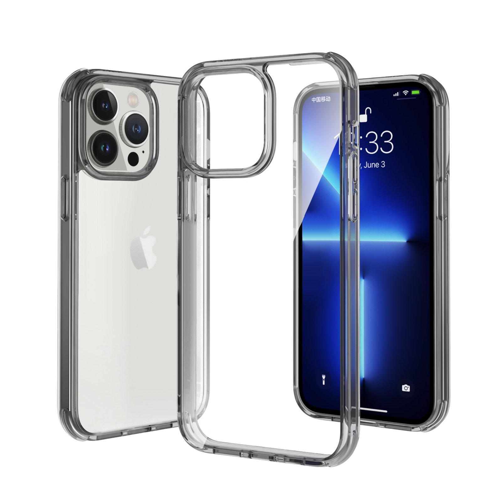 TECH CIRCLE for Apple iPhone 14 Pro Case, Anti-Yellowing Upgraded Sturdy Bumper Case Shockproof Protective Phone Case for iPhone 14 Pro 6.1 inch 2022,Gray