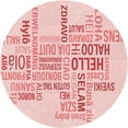 thumbnail image 1 of Ahgly Company Indoor Round Patterned Light Rose Pink Area Rugs, 8' Round, 1 of 6