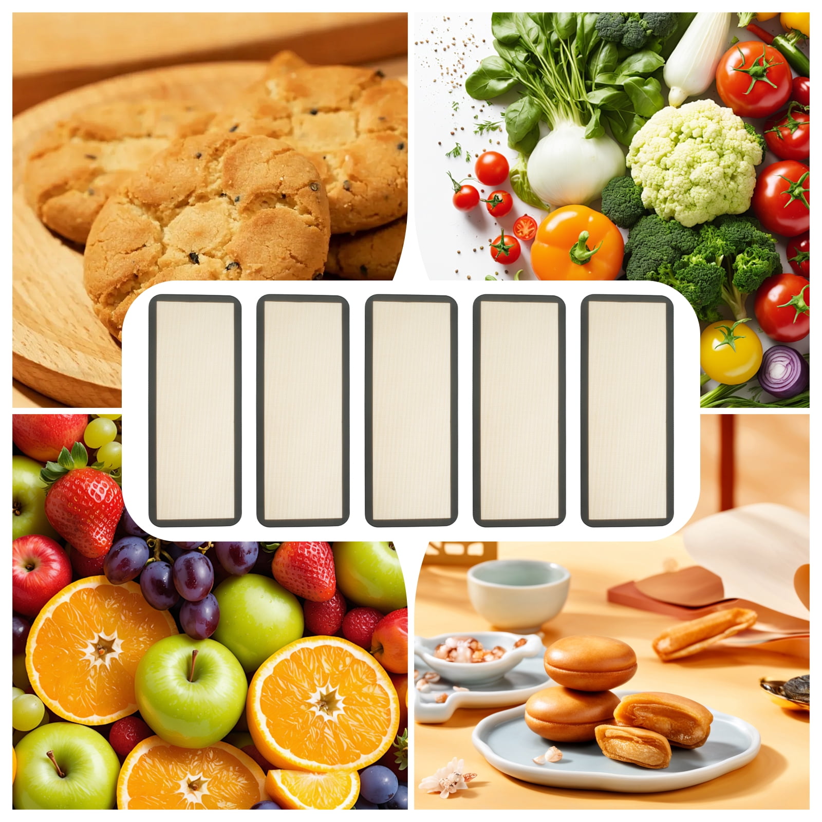 Wekvgz 10Pcs Silicone Mats for Freeze Dryer Reusable Silicone Baking Sheet Non Stick Freeze Dryer Trays Liners Multipurpose Silicone Baking Sheet Liners for Kitchen Baking
