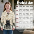 thumbnail image 7 of Uourmeti Music Note Black Cat Quarter Zip Up Sweatshirts for Girls Teens Half Zipper Pullover Sweatshirts Soft Lightweight Comfy Casual Fall Winter Size 9-10, 7 of 7