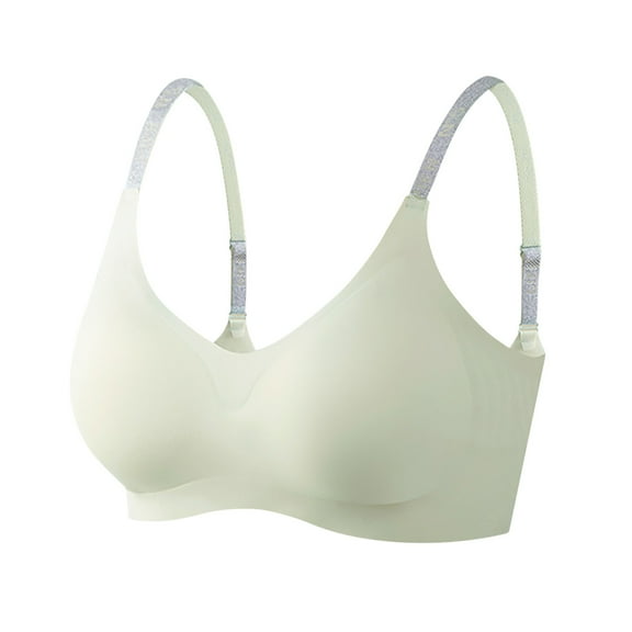 Ailaofu Womens Seamless Wirefree Bras Comfortable Wireless Bras No Underwire Push Up Soft Back Smoothing Supported Bra