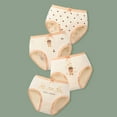 thumbnail image 2 of CAIVO Girls Underwear Breathable Comfortable Underpanties Toddler Kids 4-Pack Soft Stretchy Elastic Waistband Everyday Wear Panties Cute Child Solid Color Panty, 2 of 4