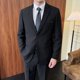 thumbnail image 3 of Traje (Blazer + Pantalones) para hombre, traje de hombre a la moda, negocios, boda, trabajo, informal, vestido profesional delgado para novio, traje de caballero, 3 of 5