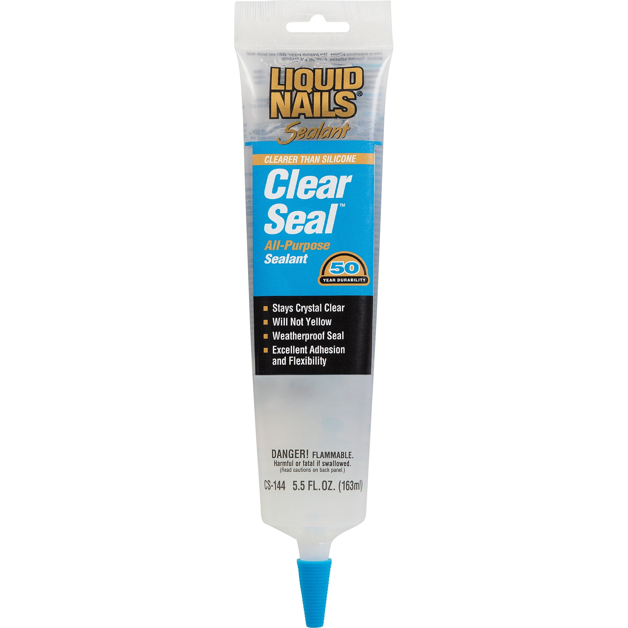 (12 pack) Liquid Nails Clear Seal CS-144 5.5 oz. All-Purpose Sealant