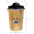 thumbnail image 5 of Gourmet Old Fashioned 6 Quart Vintage Appalachian Wood Bucket Electric Ice Cream Maker Machine, * Classic Die-Cast Hand Crank for Churning, Uses Ice and Rock Salt Churns Ice Cream in Minute, 5 of 5