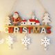 thumbnail image 2 of Colgantes de puerta de madera para Navidad, adornos navideños, Papá Noel, muñeco de nieve, alce, bienvenida, Feliz Año Nuevo, decoración del hogar, regalos de navidad, 2 of 4