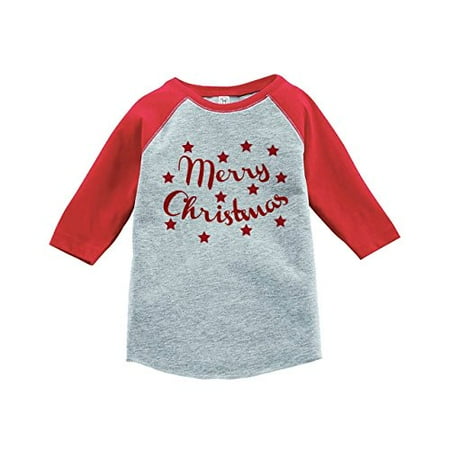 

Custom Party Shop Kids Merry Christmas Raglan Shirt Red