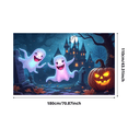 thumbnail image 4 of Decorative Design Halloween Banner Ghost Theme Spooky Background for Halloween Party Indoor Decoration Kids Event, 4 of 5