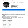 thumbnail image 2 of Wheel - Compatible with 1993 - 2001 Nissan Altima - Dorman, 2 of 2