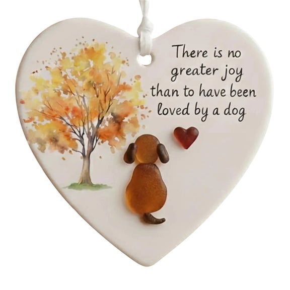Beforeyayn Heart Shaped Sea Glass Ornament, Friendship Keepsake Decor for Hanging Display, Handcrafted Glass Heart for Tree or Window, Decorative Accent Piece for Gift Giving