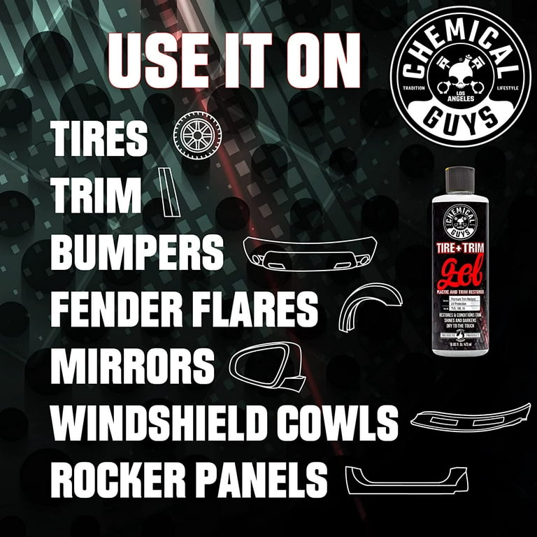 Chemical Guys Tire and Trim Gel for Plastic and Rubber (16 oz) – Elite Ride  Accessories