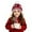 Red, variant on Santa hats Kids Winter Snowflake Knitted Warm Hat With Ear For Boys And Girls Cold Weather small santa hats
