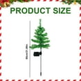 thumbnail image 3 of MOQIN Solar Small Christmas Trees for Outdoor Decorations, LED Artificial Prelit Christmas Tree, Solar Powered Xmas Tree with Lights for Outside Pathway Porch Yard Christmas Decor, 31.5 inch, 3 of 9