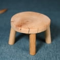 thumbnail image 3 of Wooden Craft Base Household Decoration Display Stand Stool Shape Wood Base, 3 of 7
