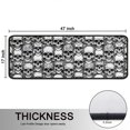 thumbnail image 5 of Kitchen Rugs Sets Of 2,Black White Skull Stack Pattern Anti Fatigue Kitchen Mat Rugs Non Slip Washable,Decorative Kitchen Floor Mats for Kitchen,Sink,Laundry,17"x47"+17"x47", 5 of 5