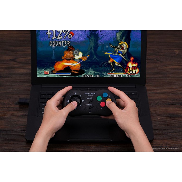 CONTROLLER (MANETTE) STYLE SNK NEO GEO (KYO) BLUETOOTH PC/NEO-GEO MINI/ANDROID E