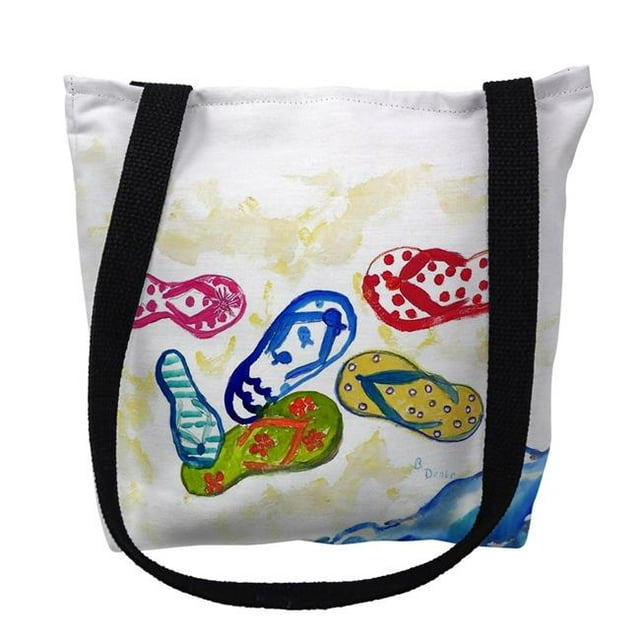 18 x 18 in. Six Flip Flops Tote Bag - Large