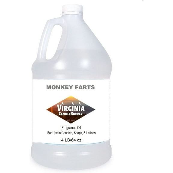 Monkey Farts Fragrance Oil 64 oz Bottle for Candle Making, Soap Making, Tart Making, Room Sprays, Lotions, Car Fresheners, Slime, Bath Bombs, Warmers